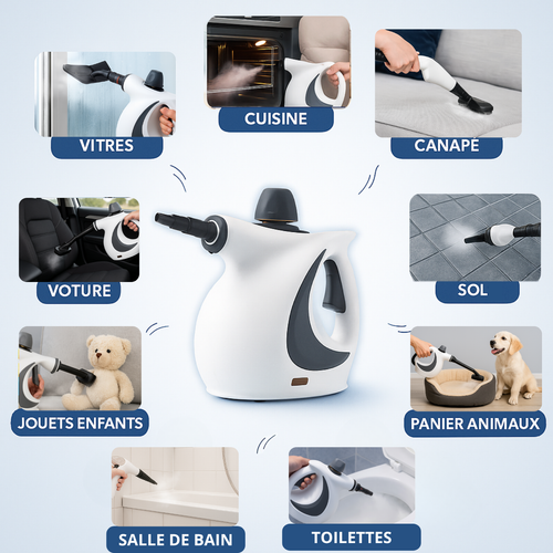 Nettoyeur Vapeur Steameo - Remplace tous vos produits toxiques